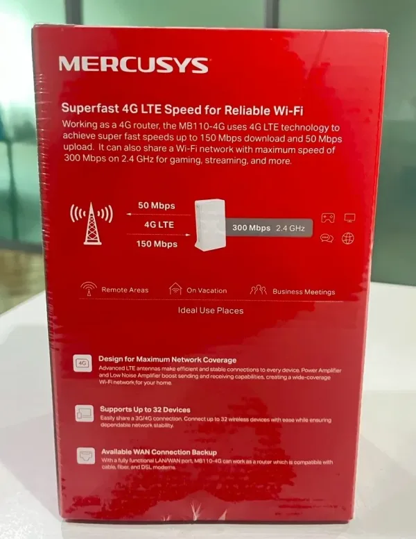 Mercusys mb110 เราเตอร์ใส่ซิม เน็ตแรง ราคาประหยัด - image 6
